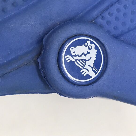 Crocs Classic Clogs Unisex Childs J 3 Blue Slip On Strap Waterproof Sandal 15908 - Picture 11 of 11